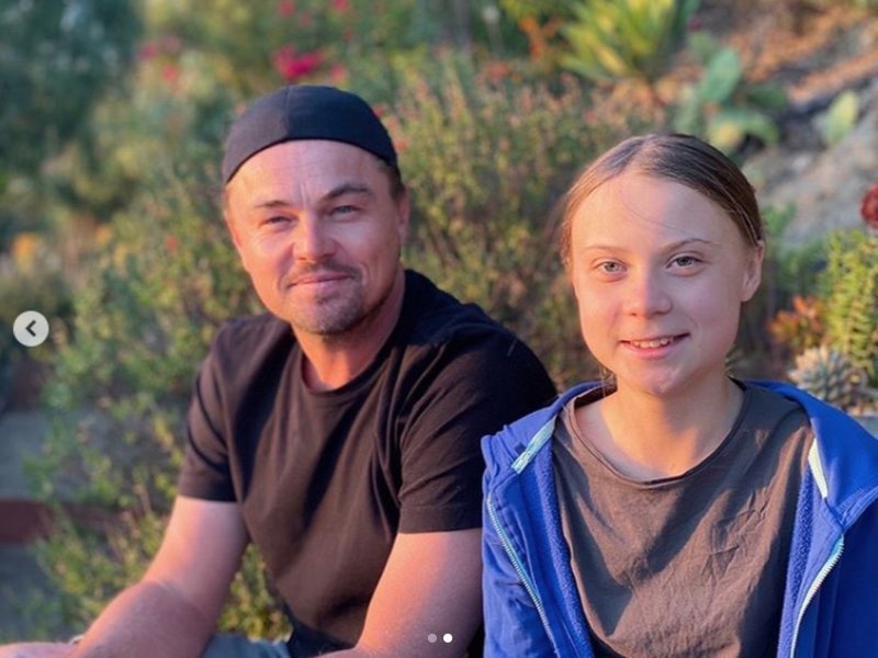 Leonardo DiCaprio och Greta Thunberg Leonardo DiCaprio och Greta Thunberg